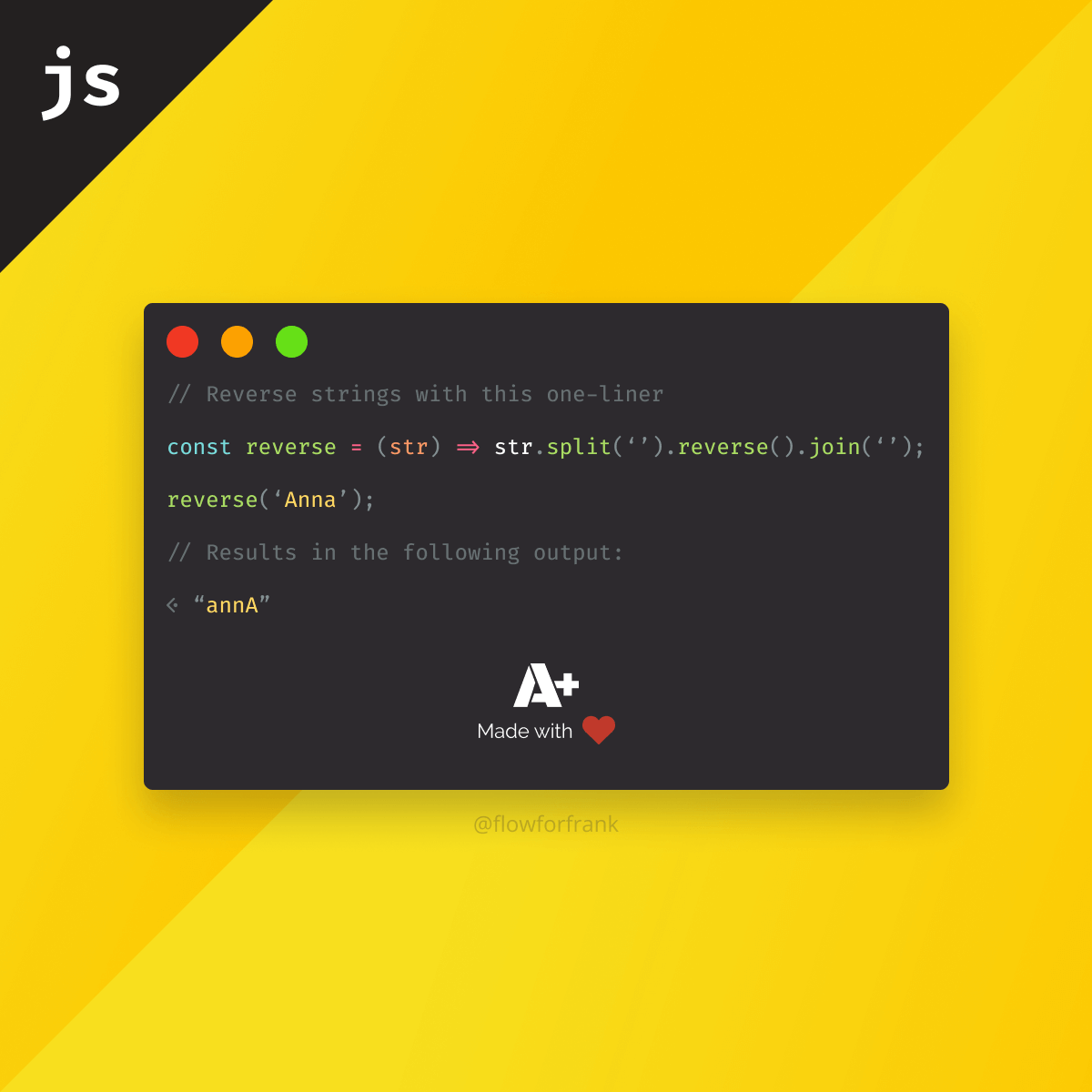 How to Reverse Strings in JavaScript