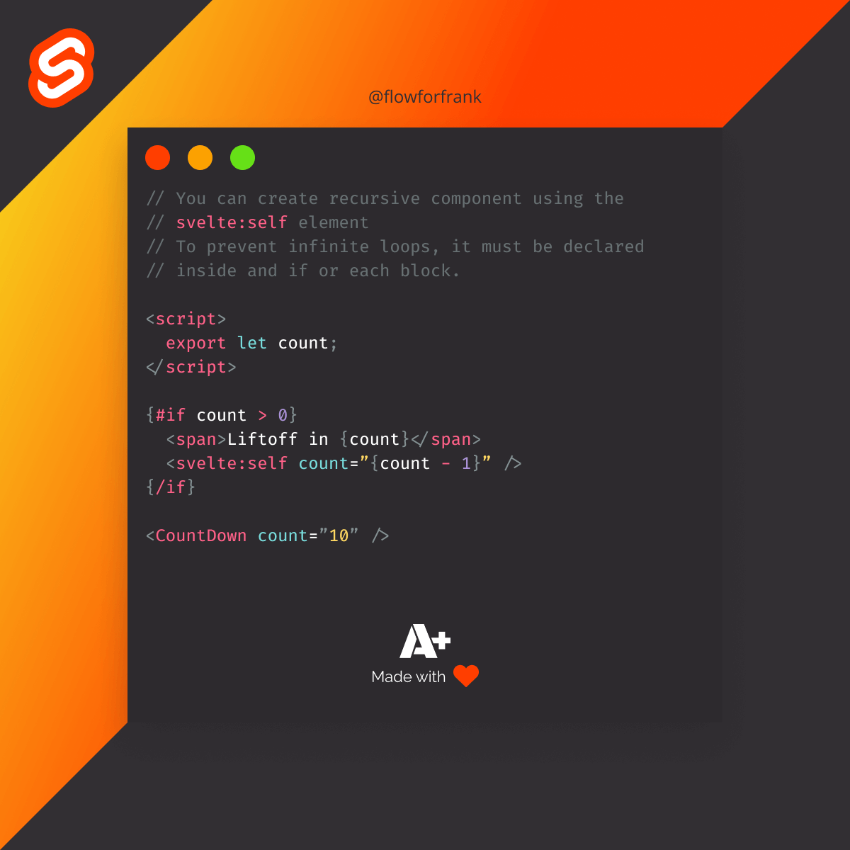 How to Handle Recursion in Svelte
