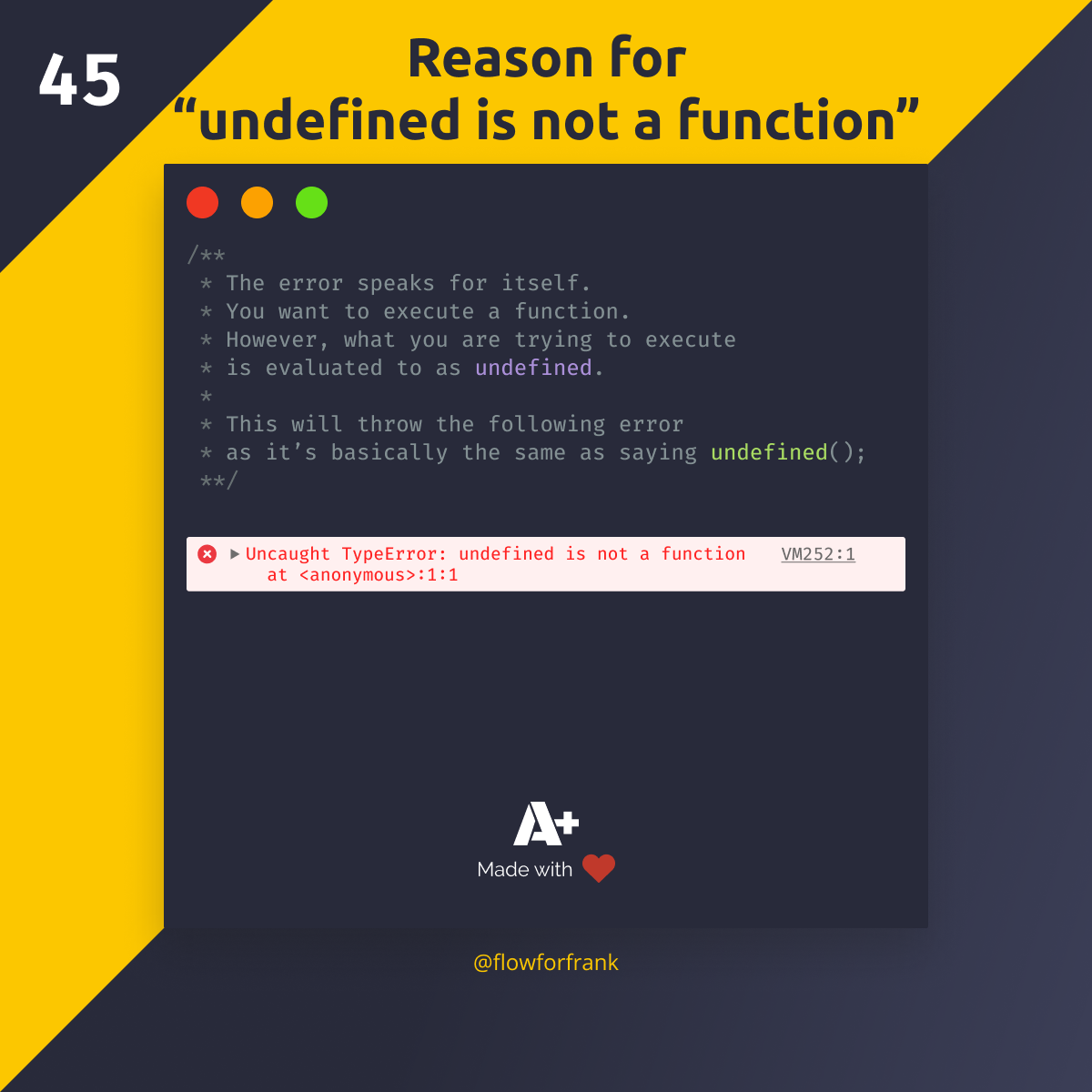 Why Do We Get "undefined is not a function" in JavaScript?