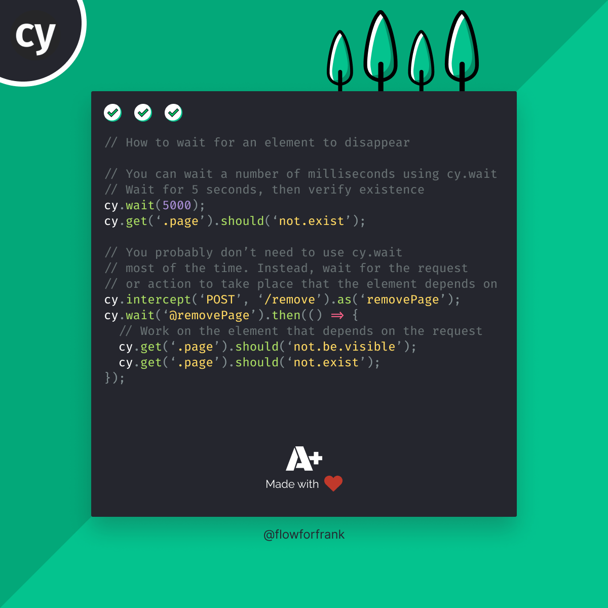 How to Wait for Element to Disappear in Cypress