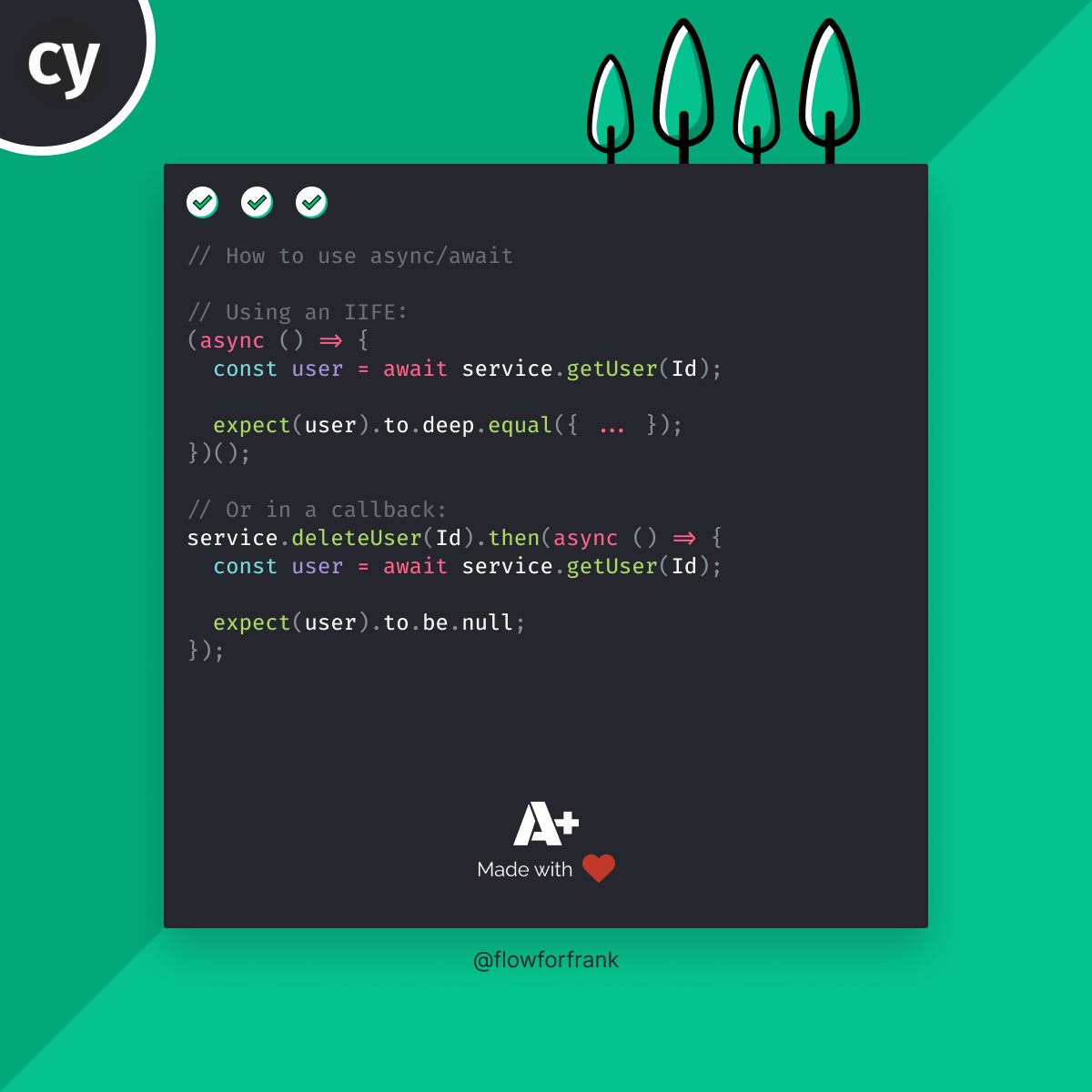 How to Use Async/Await in Cypress