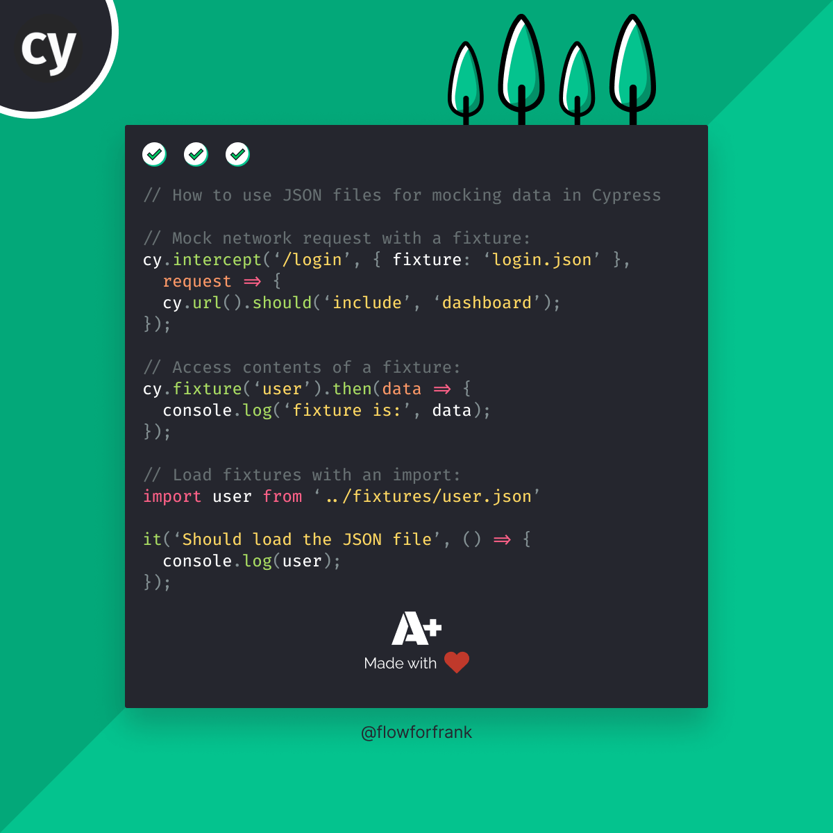 How to Use JSON Files for Mocking Data in Cypress