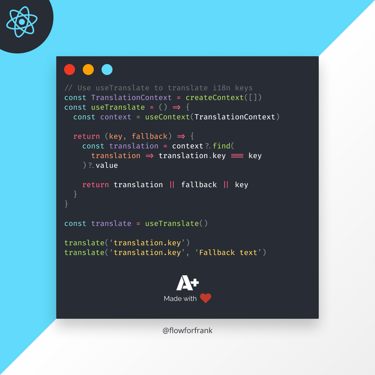How to Create a useTranslate Hook in React