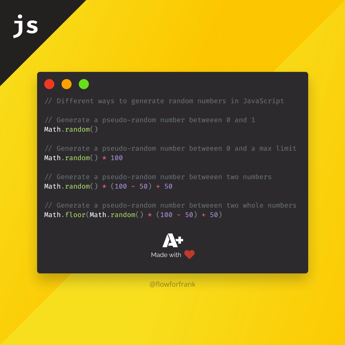 Multiple Random Number Generators for JavaScript