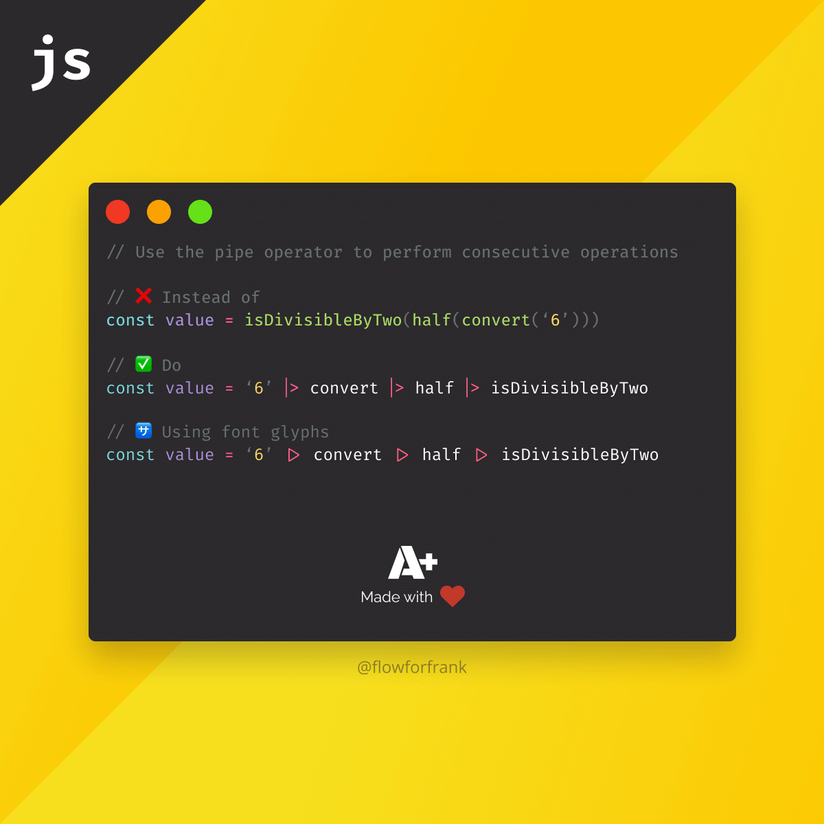 Taking a Look at the New Pipe Operator in JavaScript