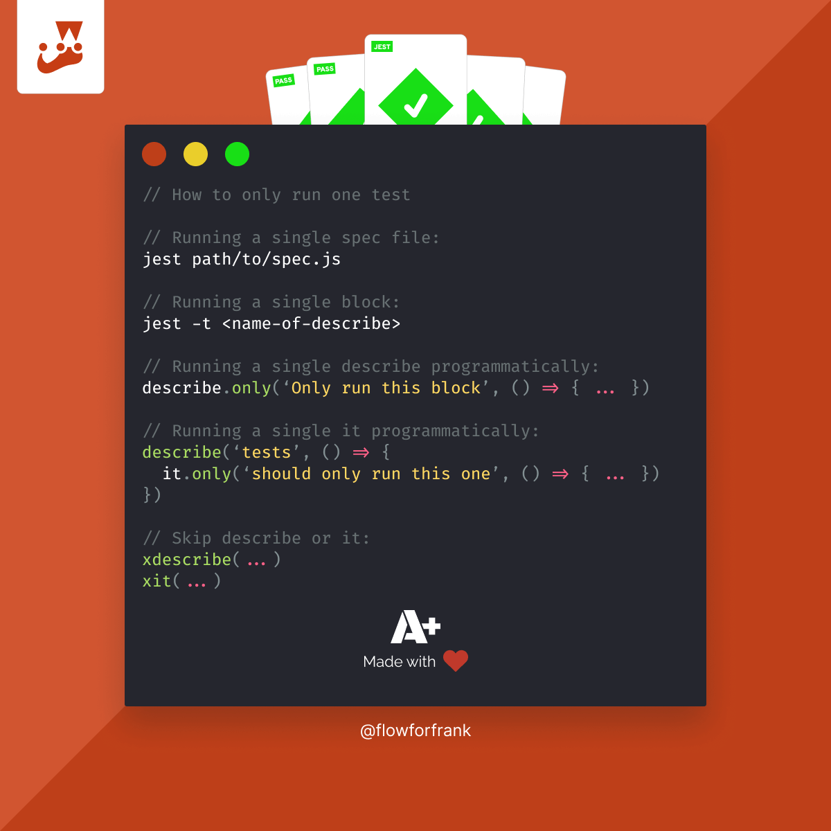 4 Different Ways to Run Only One Test in Jest