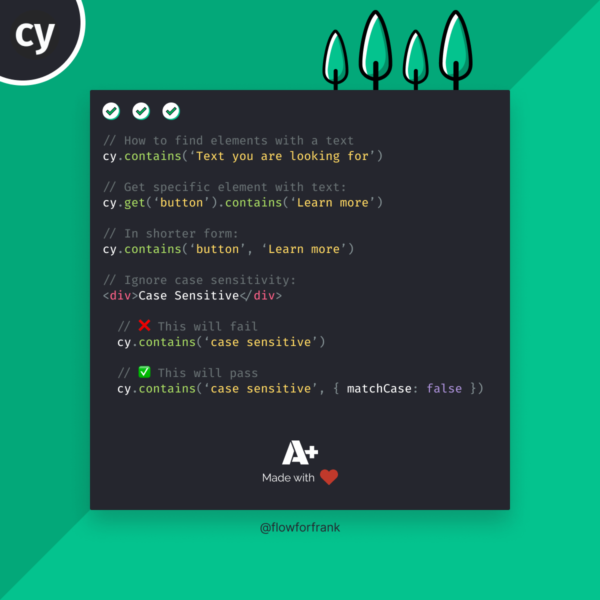 How to Find Your Elements by Text in Cypress